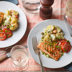 Smoked Sea Trout With Chive Potato Salad