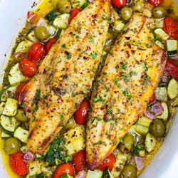 Easy Mediterranean Baked Fish