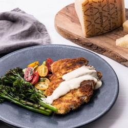 Veal Schnitzel With Grana Padano Sauce