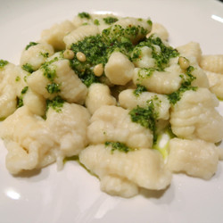 Homemade Gnocchi And Pesto