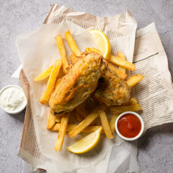 Vegan Banana Blossom Fish