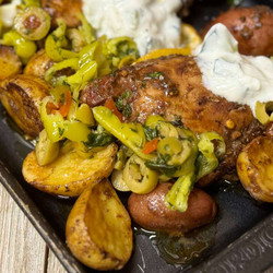 Sheet Pan Lemon Balsamic Chicken And Potatoes
