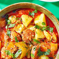 Potato, Leek &amp; Chorizo Soup