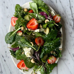 Strawberry, Feta &amp; Basil Summer Salad