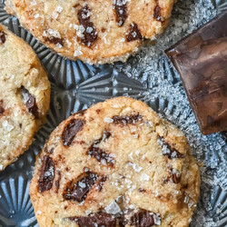Salted Chocolate Chunk Shortbread Cookies