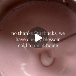 Cherry Blossom Cold Foam At Home