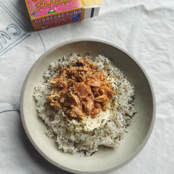 Spicy Tuna With Steamed Rice, Mayo, And Furikake