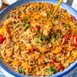Mediterranean Lentil And Orzo (30-minute One-pot Dinner)