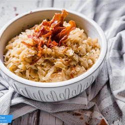 Low-carb Butter Braised Cabbage With Crispy Ham | Ketodiet Blog