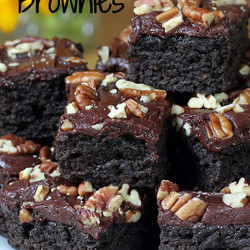 Dark Chocolate Zucchini Brownies