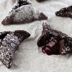 Drunken Cherry-chocolate Hamantaschen