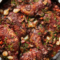 Coq au Vin (NY Times Version, deutsch)