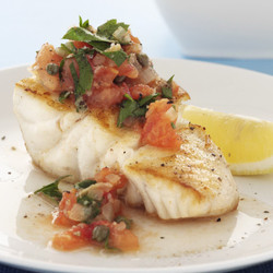 Blue-eye Trevalla With Tomato Caper Salsa