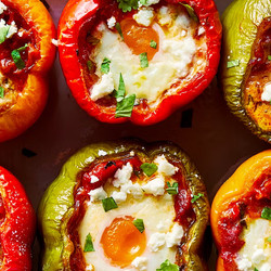 Shakshuka Stuffed Peppers