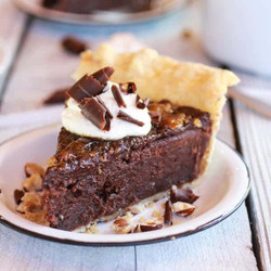 Fudge Browne And Chocolate Frangelico Crème Brûlée Pie
