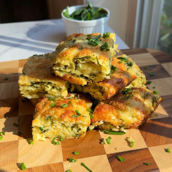 Spinach, Egg And Cheese “brownies”