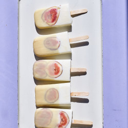 Fig And Yogurt Pops With Tahini Magic Shell
