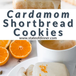 Cardamom Shortbread Cookies