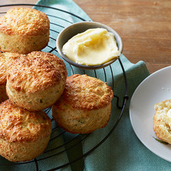 Prue Leith’s Cheese &amp; Chive Scones With Homemade Butter