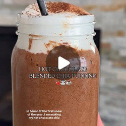 Hot Chocolate Blended Chia Pudding