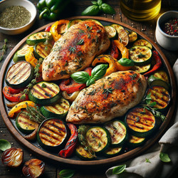 Italian Herbed Chicken with Roasted Vegetables