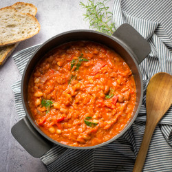 Tuscan Bean Stew With Garlic &amp; Oregano
