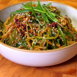 Spicy Cucumber Noodle Salad