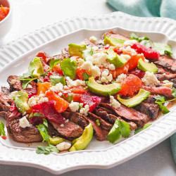Flank Steak With Orange And Avocado Salsa