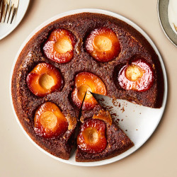 Apple-walnut Upside-down Cake