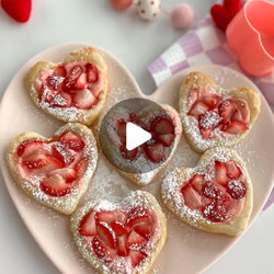 Strawberry Heart Pastries