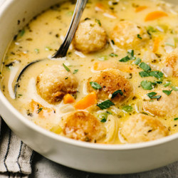 Creamy Chicken Meatball Soup (1 Hour!)
