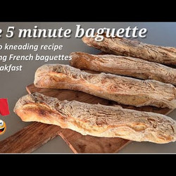 Delicious Homemade French Baguettes Recipe In Less Than 5 Minutes Of Actual Work