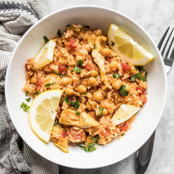 Rice Cooker Spanish Chickpeas And Rice