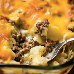5-ingredient Hamburger &amp; Potato Casserole