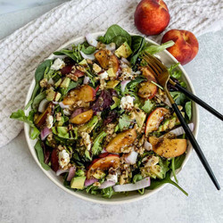 Peach Goat Cheese Salad