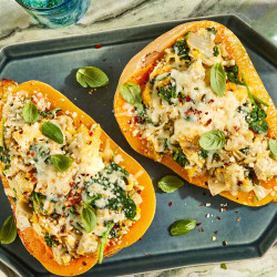 Spinach &amp; Artichoke–stuffed Butternut Squash