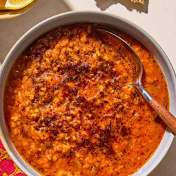 Spicy Turkish Bulgur Lentil Stew (ezo Gelin Çorbası)