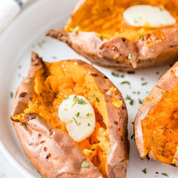 Air Fryer Baked Sweet Potatoes