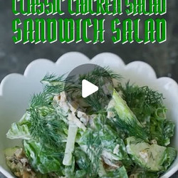 Chicken Salad Bowl With Creamy Dill Dressing