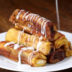 Cinnamon Roll French Toast Roll-up Recipe By Tasty