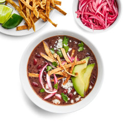 Instant Pot Red Bean And Quinoa Soup With Taco Fixins