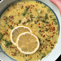 Creamy Lemon Orzo Chicken Soup