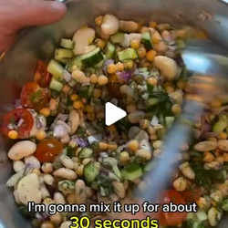 Butterbean &amp; Chickpea Salad With Capers And Dill