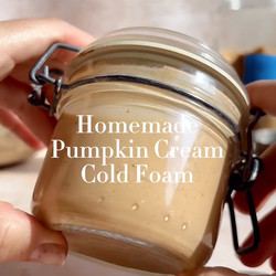 Homemade Pumpkin Cream Cold Foam