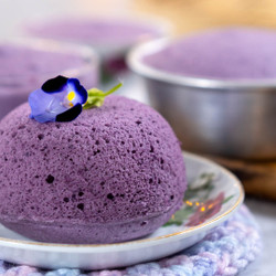 Purple Sweet Potato Steamed Cupcakes