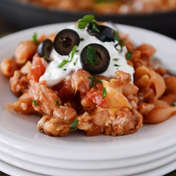 Skillet Taco Pasta Shells
