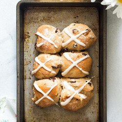 Small Batch Hot Cross Buns
