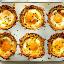 Hot Honey Cheddar Egg Cups