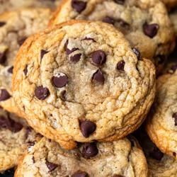 Bourbon Browned Butter Chocolate Chip Cookies