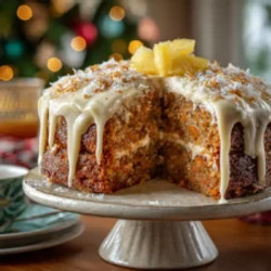 Christmas Hawaiian Carrot Pineapple Cake